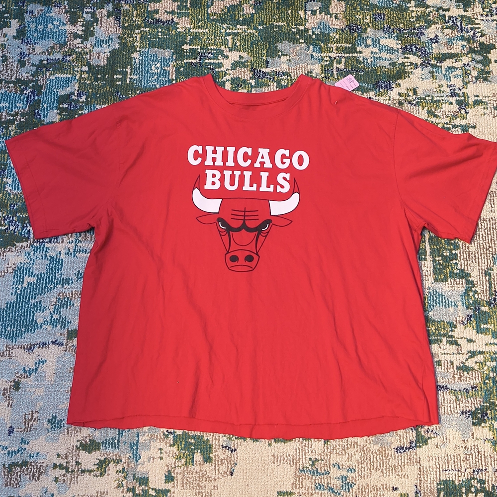Majestic NBA Red Chicago Bulls T-Shirt